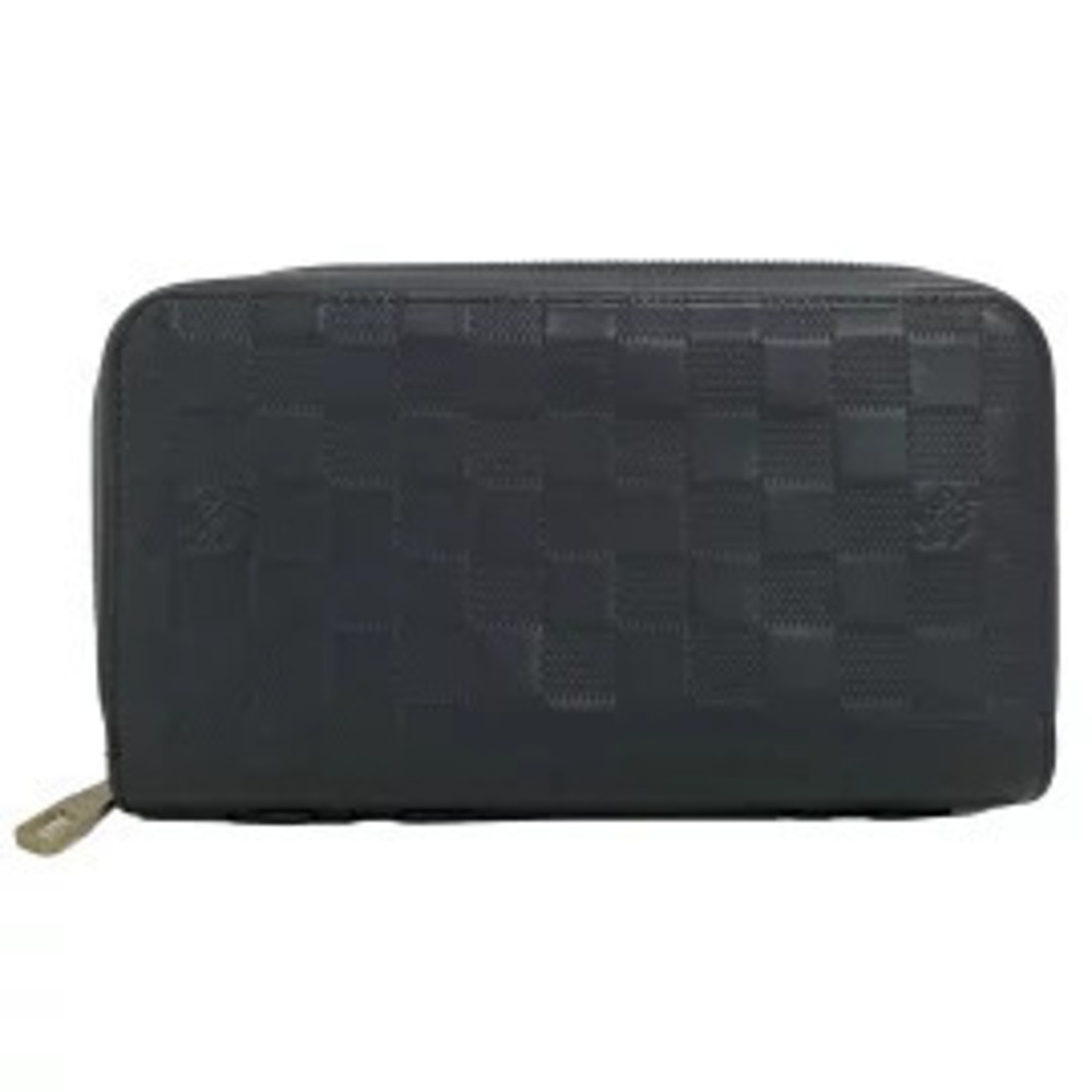 LOUIS VUITTON Zippy Long Wallet Onyx Black Leather
